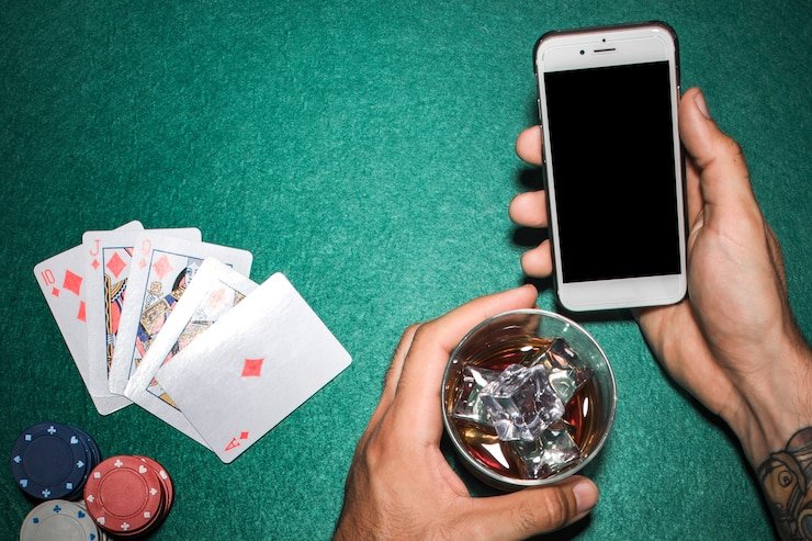 Interface permainan slot di platform lapakzeus dengan tampilan mesin putar, saldo, dan tombol taruhan